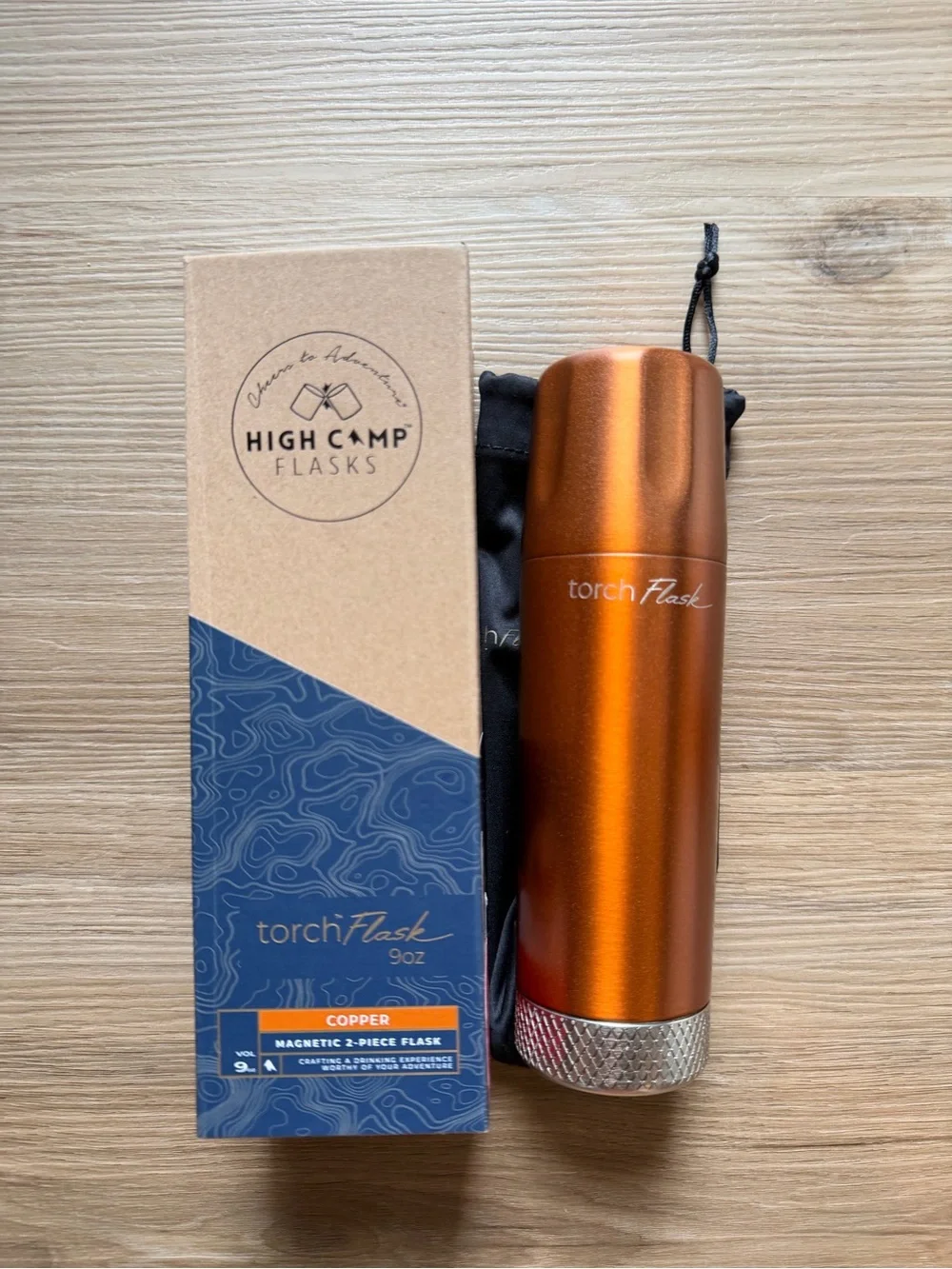 High Camp Flasks Torch Flask 9 oz Copper